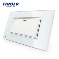 Hersteller Livolo White Crystal Panel-Schalter US-Wipptaster VL-C3K1S-81 1 Gang 2 Way